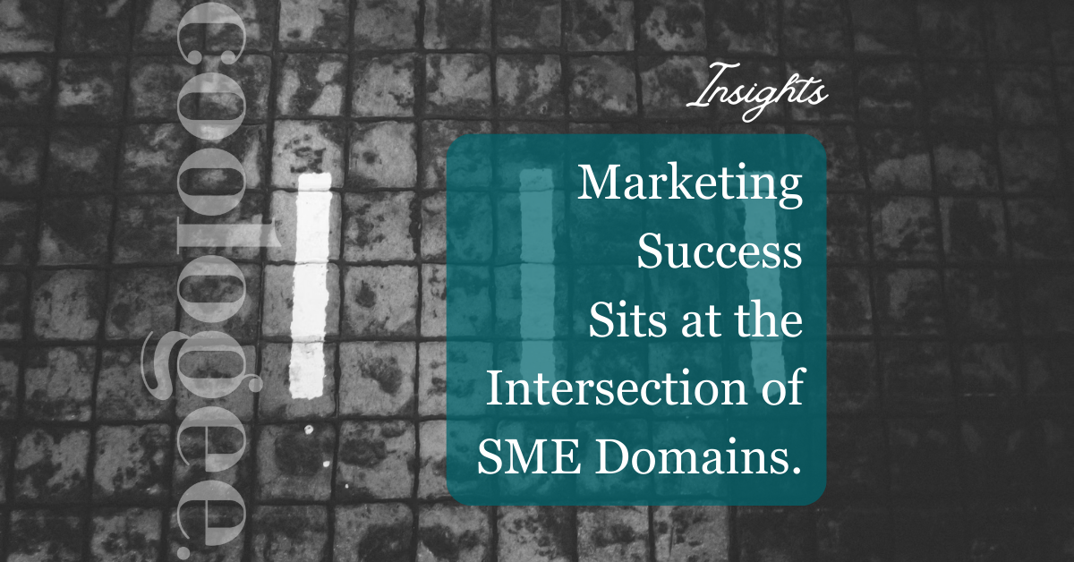 Marketing Success Sits at the Intersection of SME Domains.